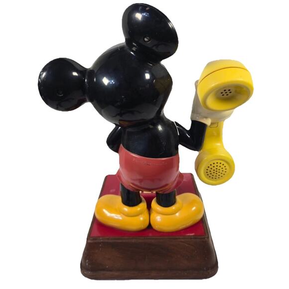 Vintage The Mickey Mouse Phone Push Button Landline - Picture 5 of 5
